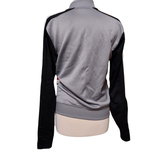 Adidas M Jacket Fullzip Gray Black White Track Jogger Sweat Suit. Dimens… - Picture 3 of 3